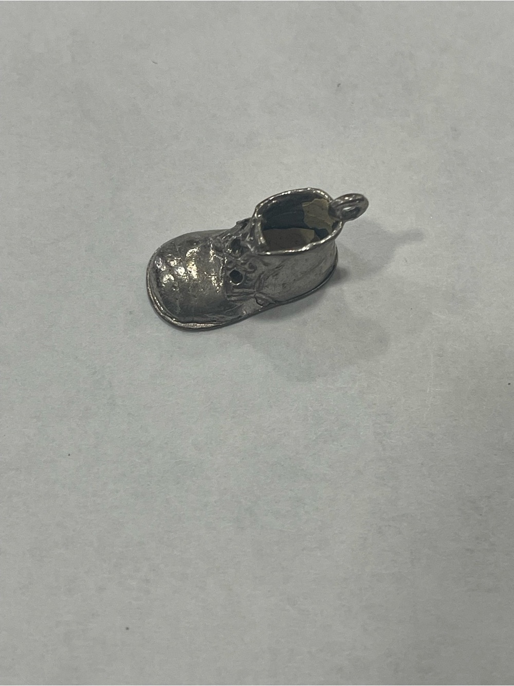 Kids Silver Metallic Shoe Charm Pendant